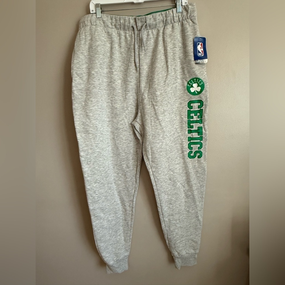 NBA Celtics womens Gray Joggers - Picture 1 of 4